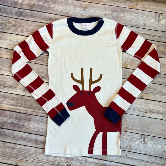 Hanna Andersson Reindeer Holiday Pajamas 160cm - Picture 2 of 9